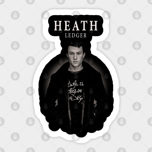 Heath Ledger Vintage Sticker by Wishing Well